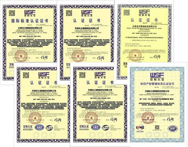 东方泰瑞公司通过“质量、环境、职业健康、知识产权和信息安全”管理体系认证